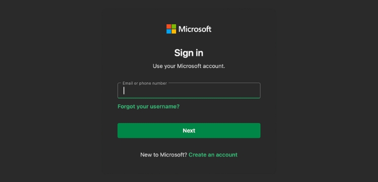 Xbox login