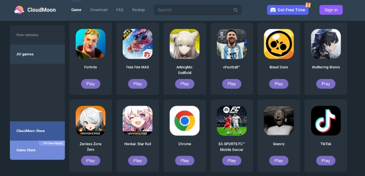 Cloudmoon Game Library