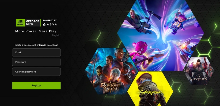 Free cloud Gaming geforce now